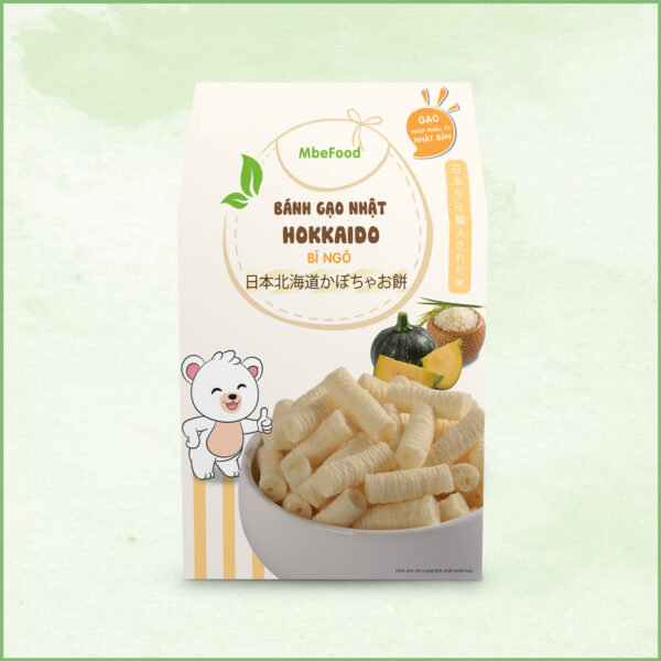 Bánh gạo Nhật Hokkaido bí ngô 10g