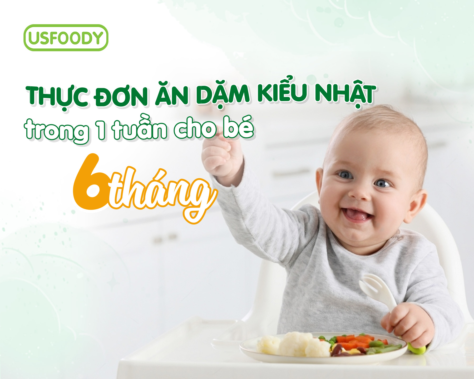 Thực đơn ăn dặm cho bé 6 tháng tuổi